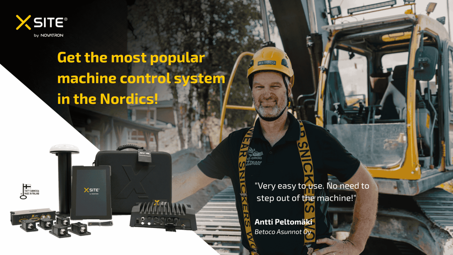 Novatron Machine Control Novatron | Xsite Machine Control Systems, Software, Components