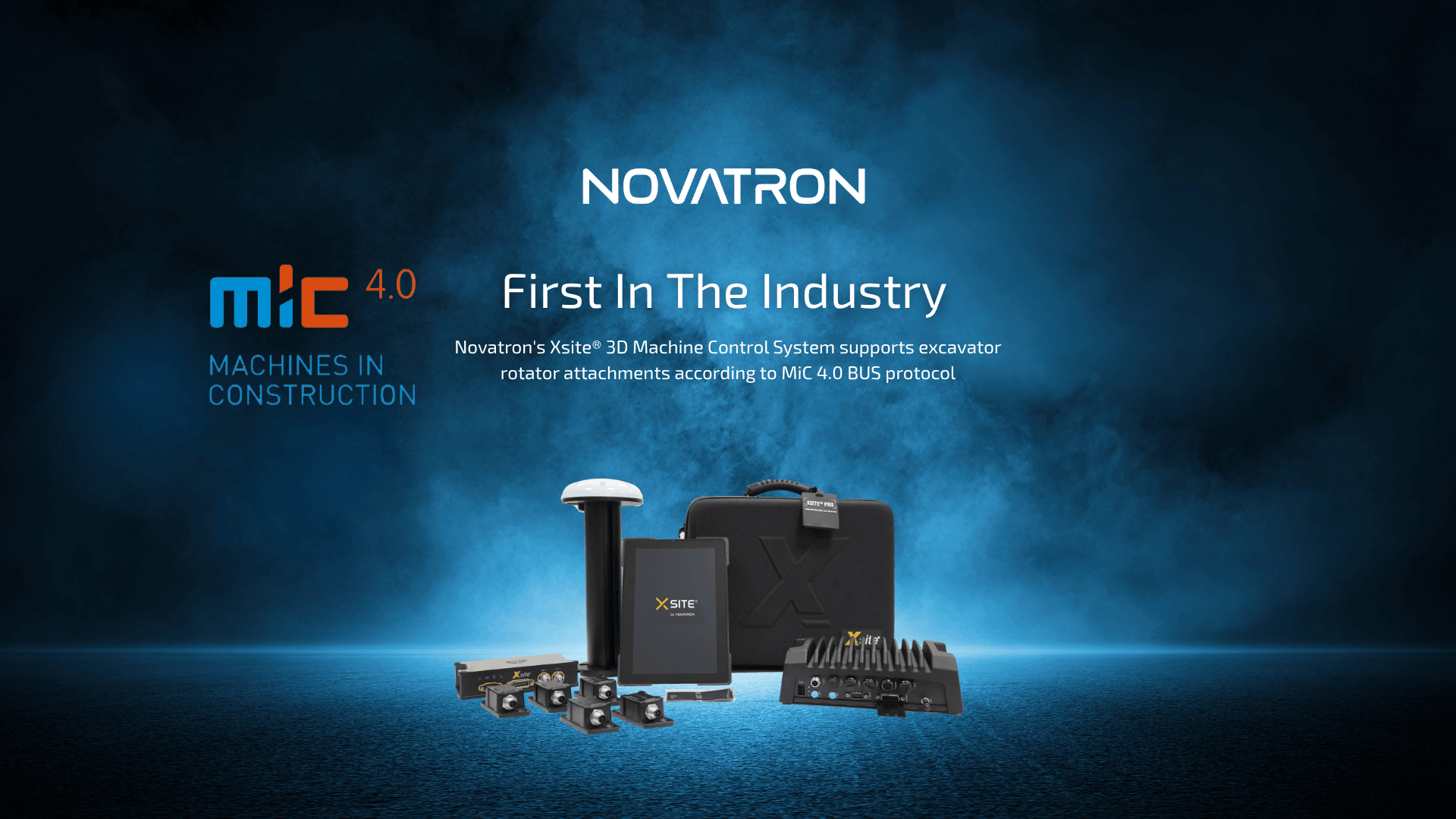 Novatron’s Machine Control System supports excavator rotator ...